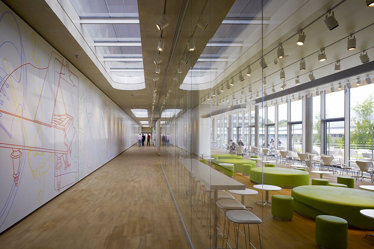 Europäische Investionsbank EIB, Luxemburg - Cafeteria - ingenhoven architects international - TROPP LIGHTING DESIGN