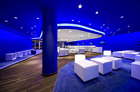 O2 World, Berlin – Logen, Lounge und VIP-Lobby - ingenhoven architects international - TROPP LIGHTING DESIGN