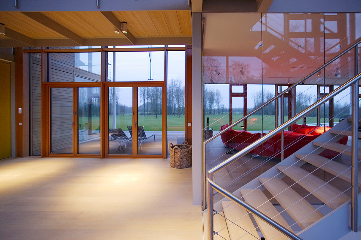 privates Wohnhaus/Architektenhaus, Düsseldorf - Eingangsbereich - TROPP LIGHTING DESIGN